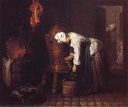 Jean Baptiste Simeon Chardin The Water Urn oil on canvas